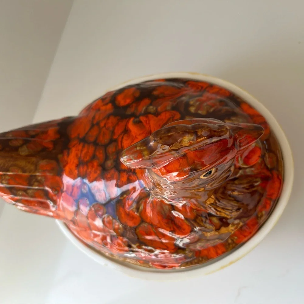 Vintage Ceramic Chicken Covered Dish